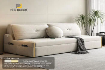 Khám phá 5 mẫu sofa giường cho phòng ngủ nhỏ gọn, tiện nghi từ Phê Luxury