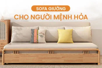 Sofa giường cho người mệnh Hỏa 2025: Rước lửa may mắn, bùng nổ tài lộc