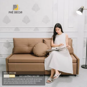 Sofa giường chung cư 2 phòng ngủ: Giải pháp thêm chỗ ngủ, trọn vẹn đón khách