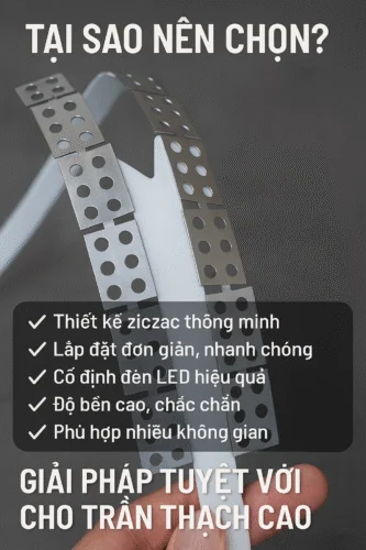 Nẹp nhôm thạch cao – Giải pháp hoàn thiện mép trần sắc nét, bền đẹp cho mọi công trình tại Hà Nội