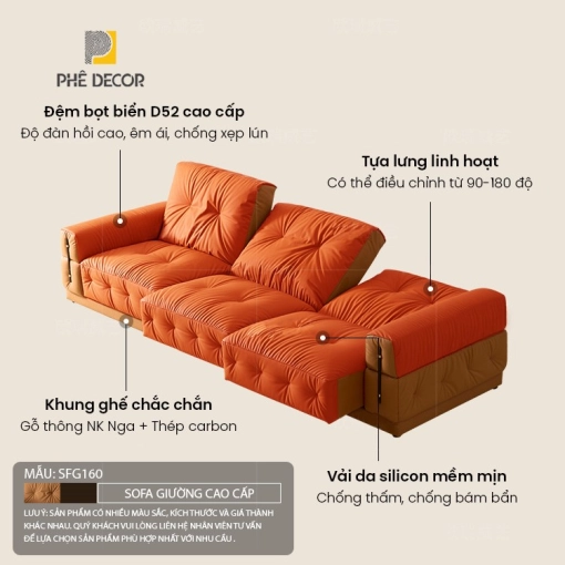 sofa giuong cho nguoi menh hoa